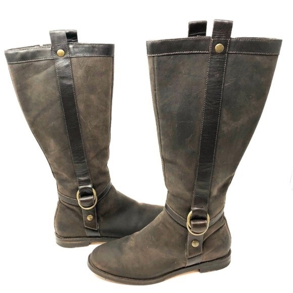 Cole Haan Brown Leather Harness Riding Boots 6 B - Picture 7 of 7